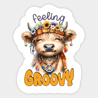 Feeling Groovy Sticker